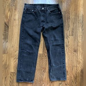 Levi's 505 Jeans Men’s Size 38x32 Black Denim Pants